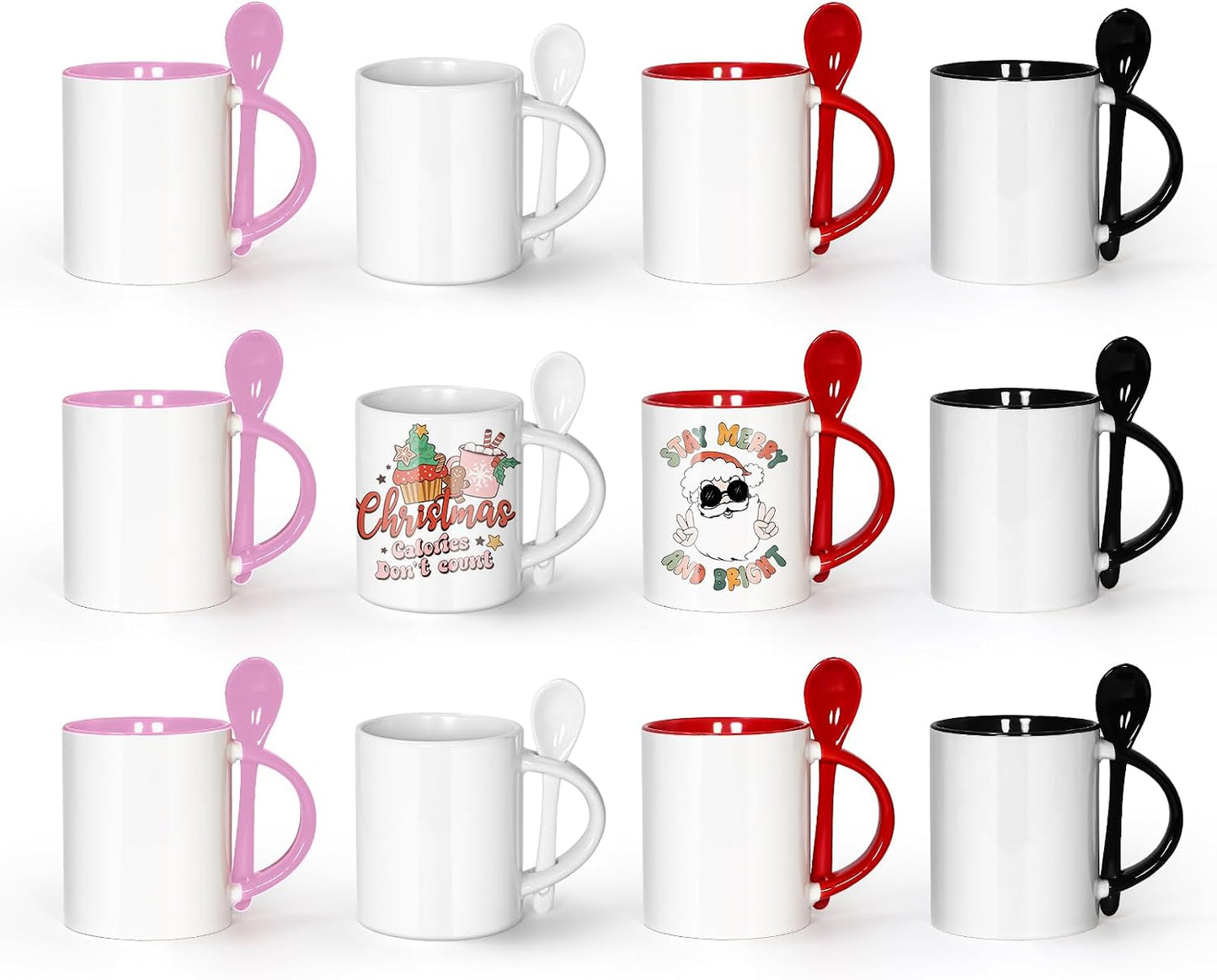 12 oz Ceramic Spoon Mug