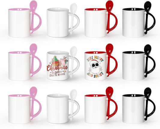 12 oz Ceramic Spoon Mug