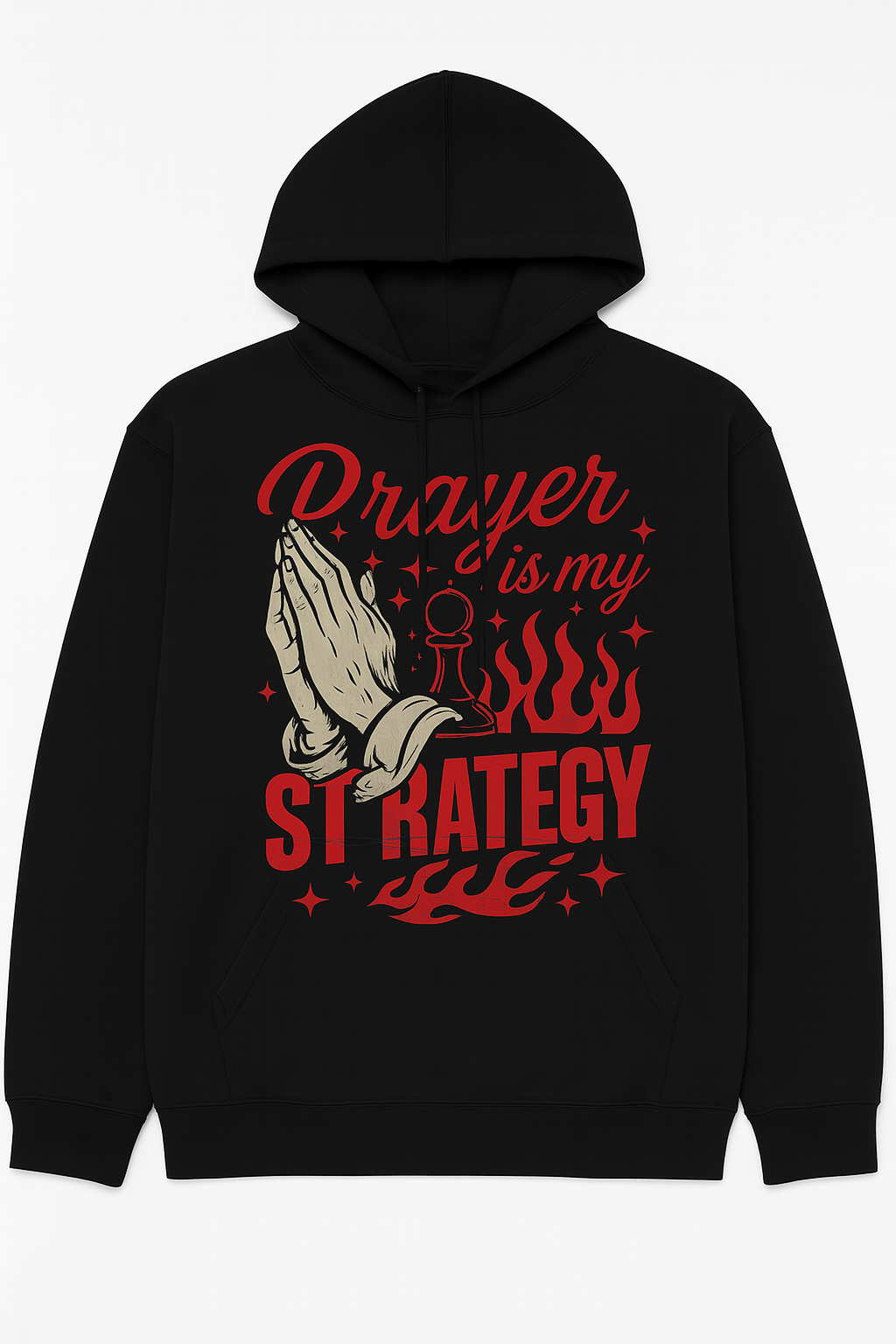 Prayer is My Strategy Hoodie – Faith-Based Streetwear
