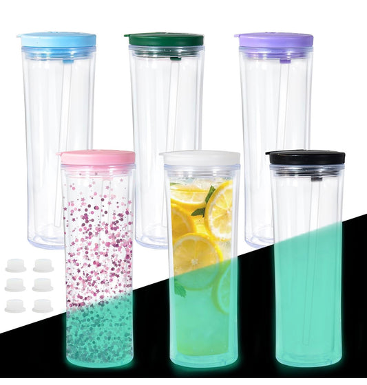 25oz Snow Globe cup, with color lids