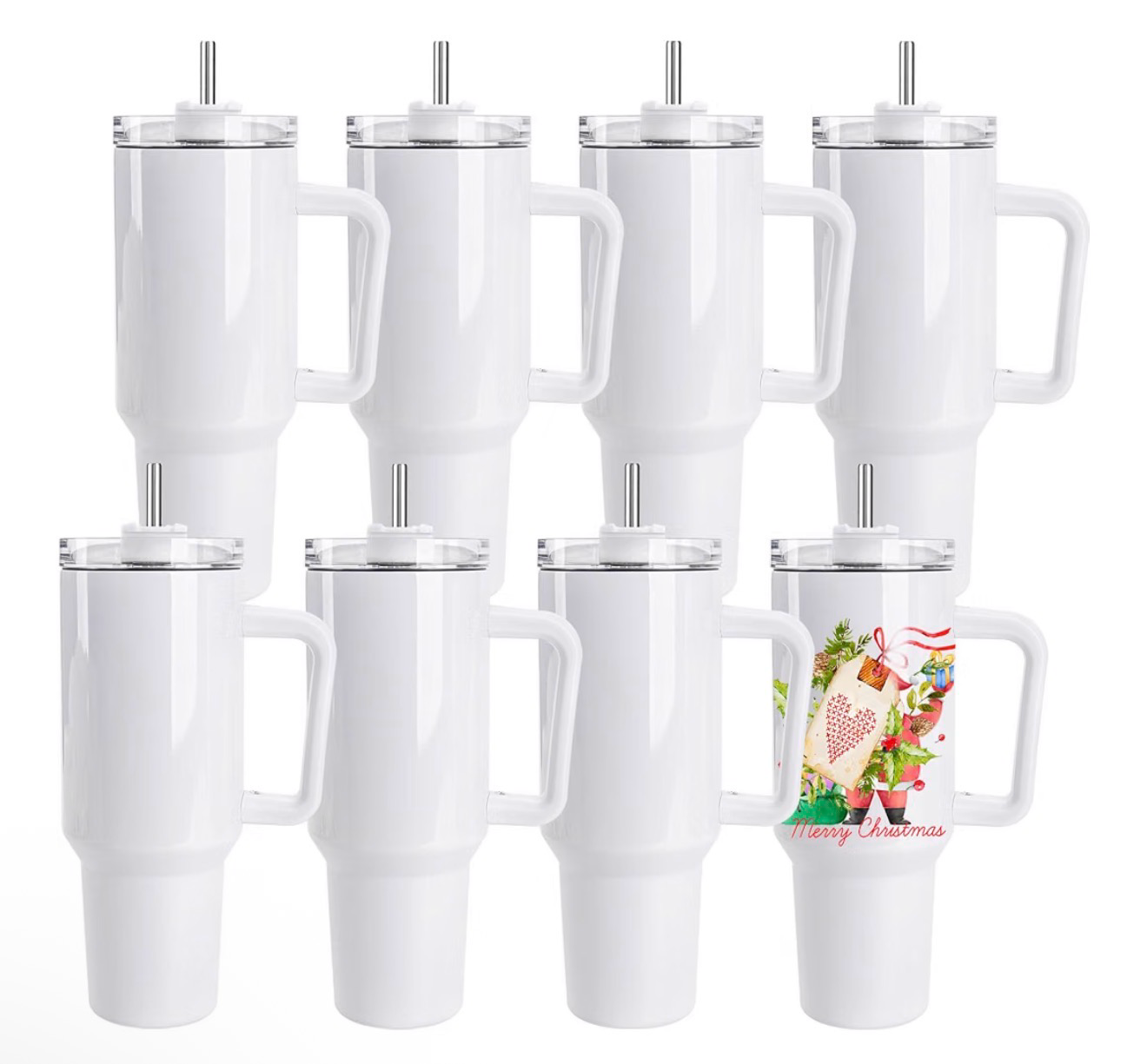 40oz  Sublimation tumbler with Handle